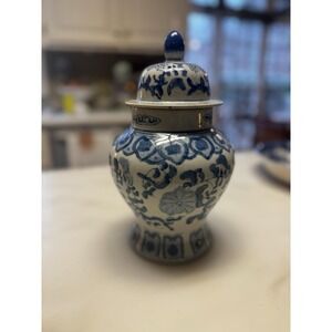 Vintage WIB 10"‎ Ginger Jar Blue And White 1950s Chinoiserie